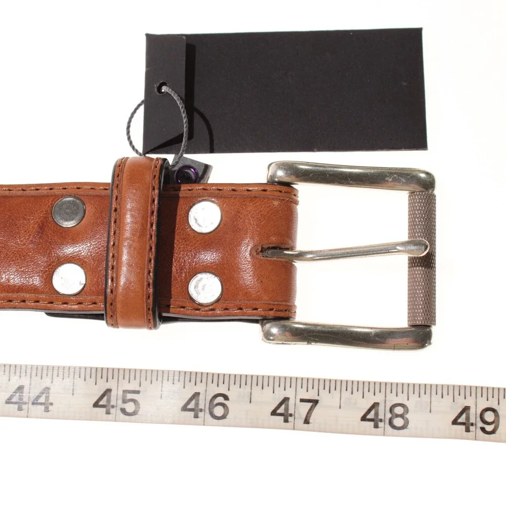 Bill Lavin NWT Classic Belt Size 40 US in Solid Brown Leather